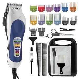Complete Haircutting Kit with Easy Color Coded Guide Combs - Corded Clipper